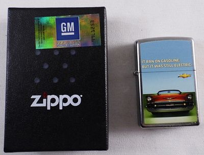 Chevy "It Ran On Gasoline" Zippo 2013 Sealed. Sealed Zippo 2013. In its original box. GM 