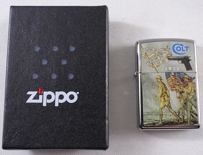 Colt Model 1911 100th Anniversary Zippo 2014. 100 Anniversary 1911-2011. Sealed, comes with a box.