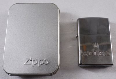 Rolex Zippo Lighter Sealed 2012. In a box, 2012. Etched Rolex logo on the front.