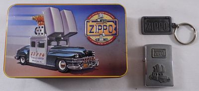 Bradford, PA License Plate Zippo Lighter Gift Set. Zippo is sealed with a keychain. 1998 in its 
