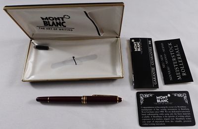 Mont Blanc Ball Point Pen & Case. Visit us on Facebook!