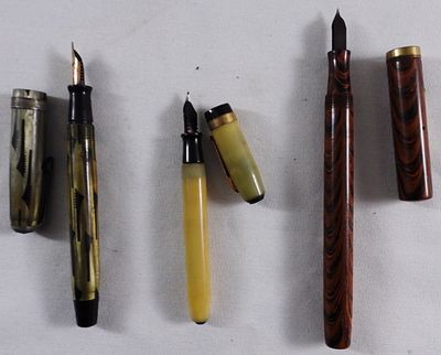 (3) Watermen's Fountain Pens. Buy Vintage!