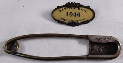 Very Large Safety Pin & Dayton, Ohio Pin. Get it in your collection today.