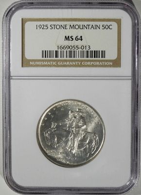 1925 Stone Mountain Commem, NGC MS-64. Your #1 stop for all things collectible