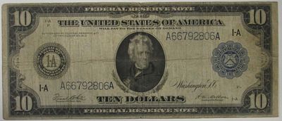 1914 $10 Federal Reserve Note Boston. Your #1 stop for all things collectible