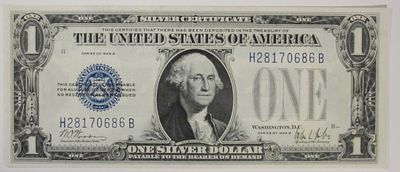 1928B $1 Silver Cert Funny Back. Top rated auction house