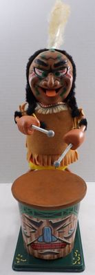 Marx Toys Nutty Mad Indian In Original Box. Vintage 1960s, battery-operated (put D batteries in 