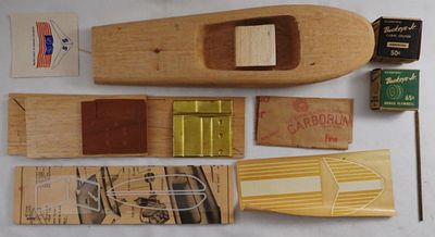 Scientific Buckeye Jr. Cabin Cruiser Model Kit. Unassembled kit, includes most, if not all 