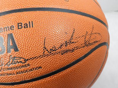 Spalding David J Stern NBA Signed Ball. Official game ball signed by commissioner David J Stern 
