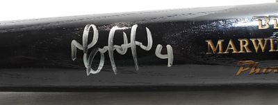 Autographed Marwin Gonzalez Bat. No COA/Unverified unless specified BB71 34 Phoenix black wooden bat