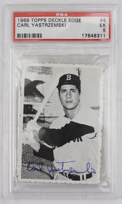 Deckle Edge Carl Yastrzemski. PSA EX 5