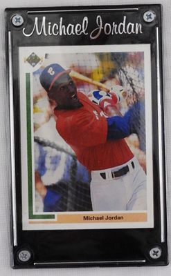 Michael Jordan Baseball Card SP1. In a hard case