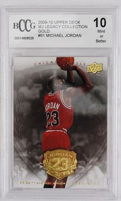 M J Legacy Collection Michael Jordan #61. BCCG 10 MINT or BETTER