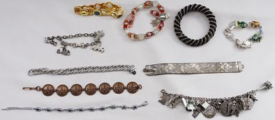 (10) Chunky Bracelets. Different kinds of bracelets
