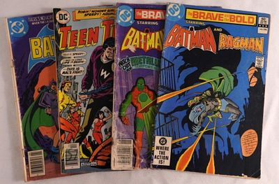 (4) DC Bronze Age Comics. 1) Batman #334. 2) Teen Titans # 45. 3) The Brave and the Bold Batman 