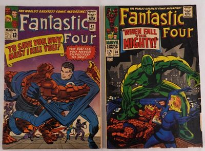 (2) Marvel Fantastic Four. Numbers 42 & 70