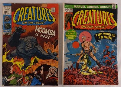 (2) Creatures on the Loose! (1971 & 1973). There is 1 comic that has a few pages missing, but 