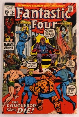 Fantastic Four. 1970, condition is fair, some of the cover and some pages are ripped in the corner.