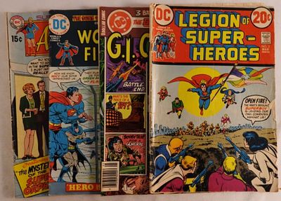 (4) DC Mixed Lot. 1) World's Finest #231, G.I. Combat #219, Legion Of Super-Heroes ( The cover 
