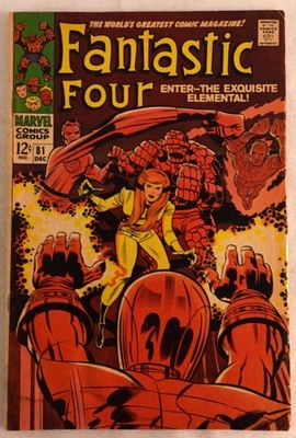 Fantastic Four Enter-The Exquisite Elemental!. Number 81