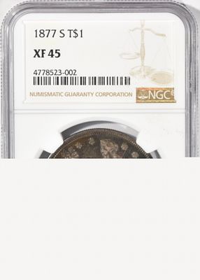 1877-S Trade Dollar NGC XF45. Your Number One Auction House