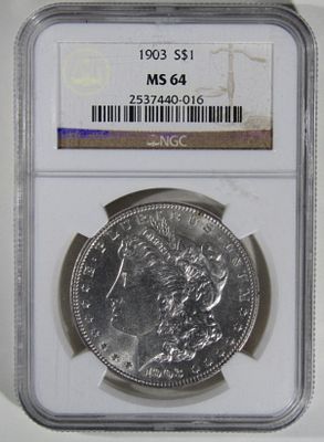 1903 Morgan Dollar, NGC MS-64. Bid with Vintage Auctions!
