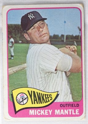 Mickey Mantle TOPPS Number 350. (Some rounding on the corners.)