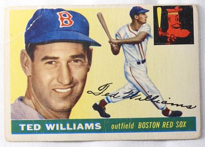 Ted Williams TOPPS Number 2. G (There are some bends in the card.)