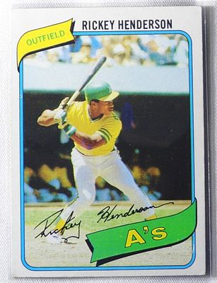 Rickey Henderson TOPPS Number 482. VG/Mint