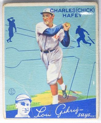 Charles (Chick) Hafey 1934 Series Number 34. G