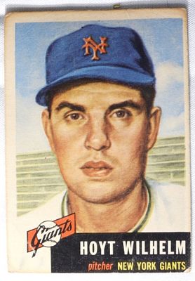 Hoyt Wilhelm TOPPS Number 151. G (There is discoloration on the edges.)