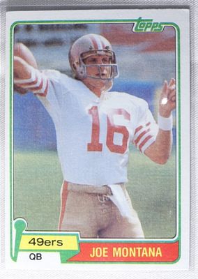 Joe Montana TOPPS Number 216. VG