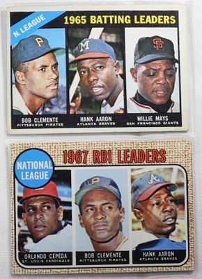 (2) TOPPS National League Cards. TOPPS number 3, and 215