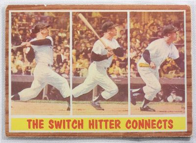 TOPPS Number 318 Mickey Mantle. Three rounded corners