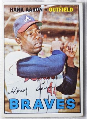 TOPPS Number 250 Hank Aaron. Some wear on the coroners FINE