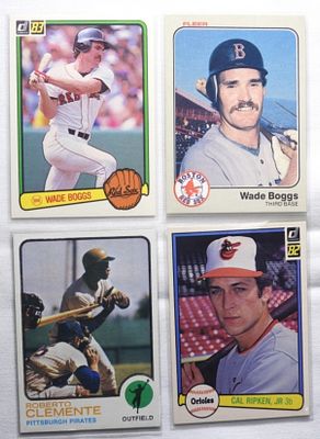 Mixed Lot Of Baseball Cards. 1) Roberto Clemente TOPPS Number 50 VG.2) Calvin Edwin Ripken Jr. 