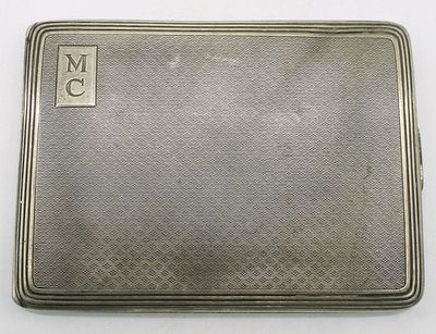 1919 Antique Sterling Engraved Wallet. Vintage 1919 sterling wallet. Outside engraved "MC". 