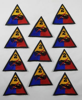 (11) WW2 U.S. Army 2nd Armored Division Patches. 11) WW2 U.S. Army 2nd Armored Division 