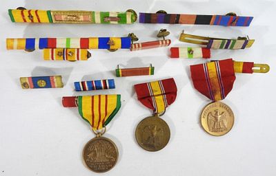 (2)National Defense (1) Vietnam & More. Various military ribbons/awards
