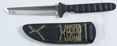 Cold Stone Spike Knife. With hard sheath.
