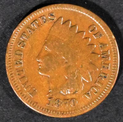 1870 Indian Cent. Bid with Vintage Auctions!