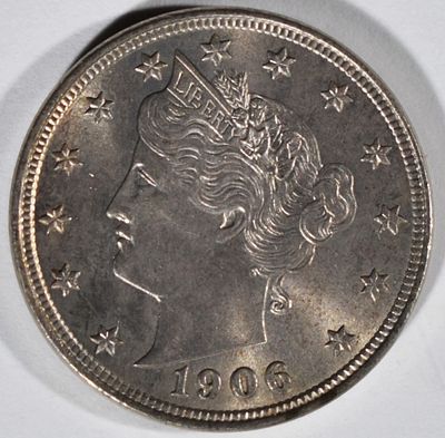 1906 Liberty V Nickel. Bid with Vintage Auctions!