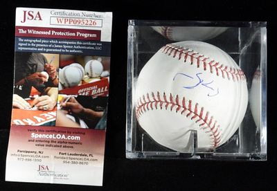 Greg Bird Autograph Baseball JSA COA. JSA #WPP095226 has been verified by JSA. Signed on a Major 