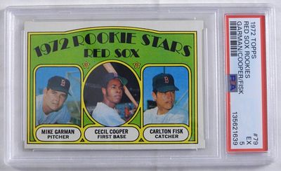 1972 TOPPS Rookie Stars Red Sox #79. PSA Graded EX 5