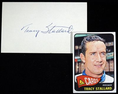 Tracy Stallard Card & Autographed. No Verified COA