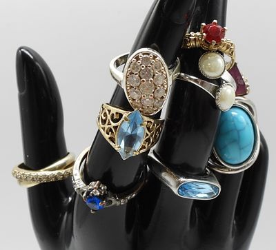 (9) Rings. Sizes 6-9