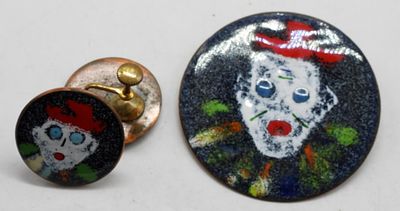 McKinley Brooch & Earring Set. Earrings are Screw Backs