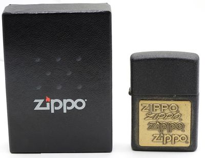 Zippo Logo Emblem Lighter 2011 Sealed. Sealed. Comes in a box.