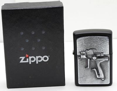 Sata Spray Gun Zippo 2023 Unfired. Unfired. Comes in its original box. Spray gun has a 3d effect 