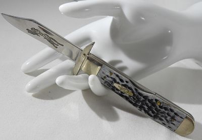 Case XX 6111 1/2L SS Cheetah Gray Knife. Bid today